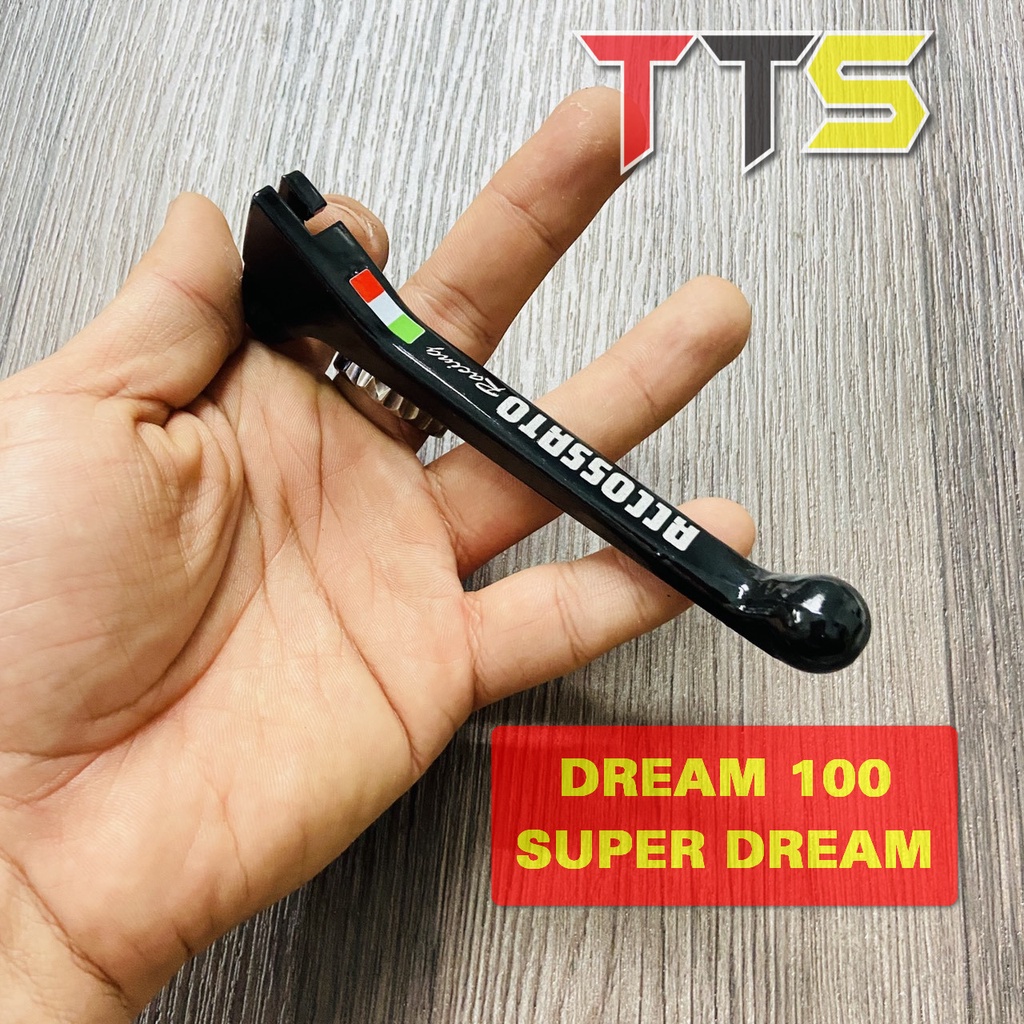 Tay thắng đĩa zin mod tem cờ ý Accossato chất liệu nhôm zin cao cấp lắp xe DREAM THÁI, SUPER DREAM