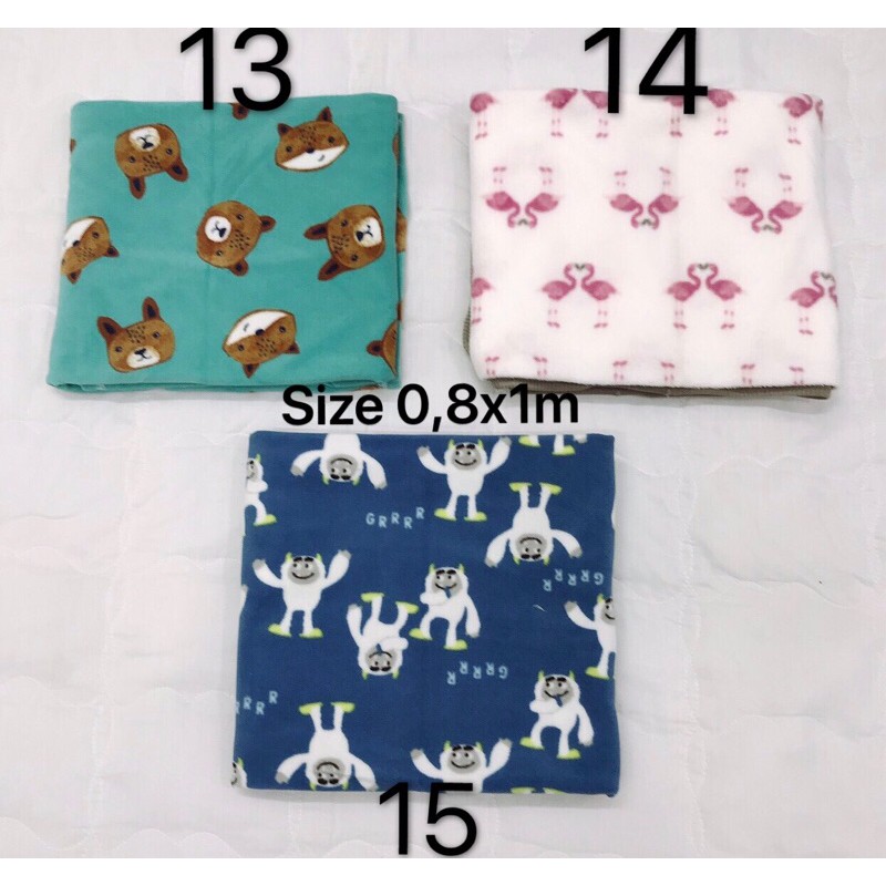 CHĂN NỈ BÉ THÁI LAN SIÊU CUTEEEEE size 0.8x1m