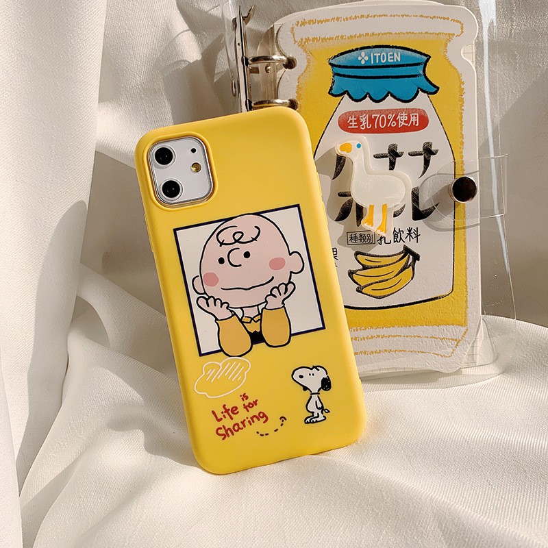 Ốp Onion snoopy và charlie brown iPhone 7 8 7 Plus 8 Plus X Xs Xr XsMax iPhone 11 11 Pro 11 Promax