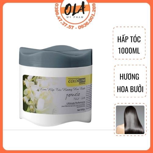 Kem Hấp Tóc Ủ Tóc Hương Hoa Bưởi 1000gam Xả Tóc Giúp Tóc Mềm Mượt - Mỹ Phẩm Ola