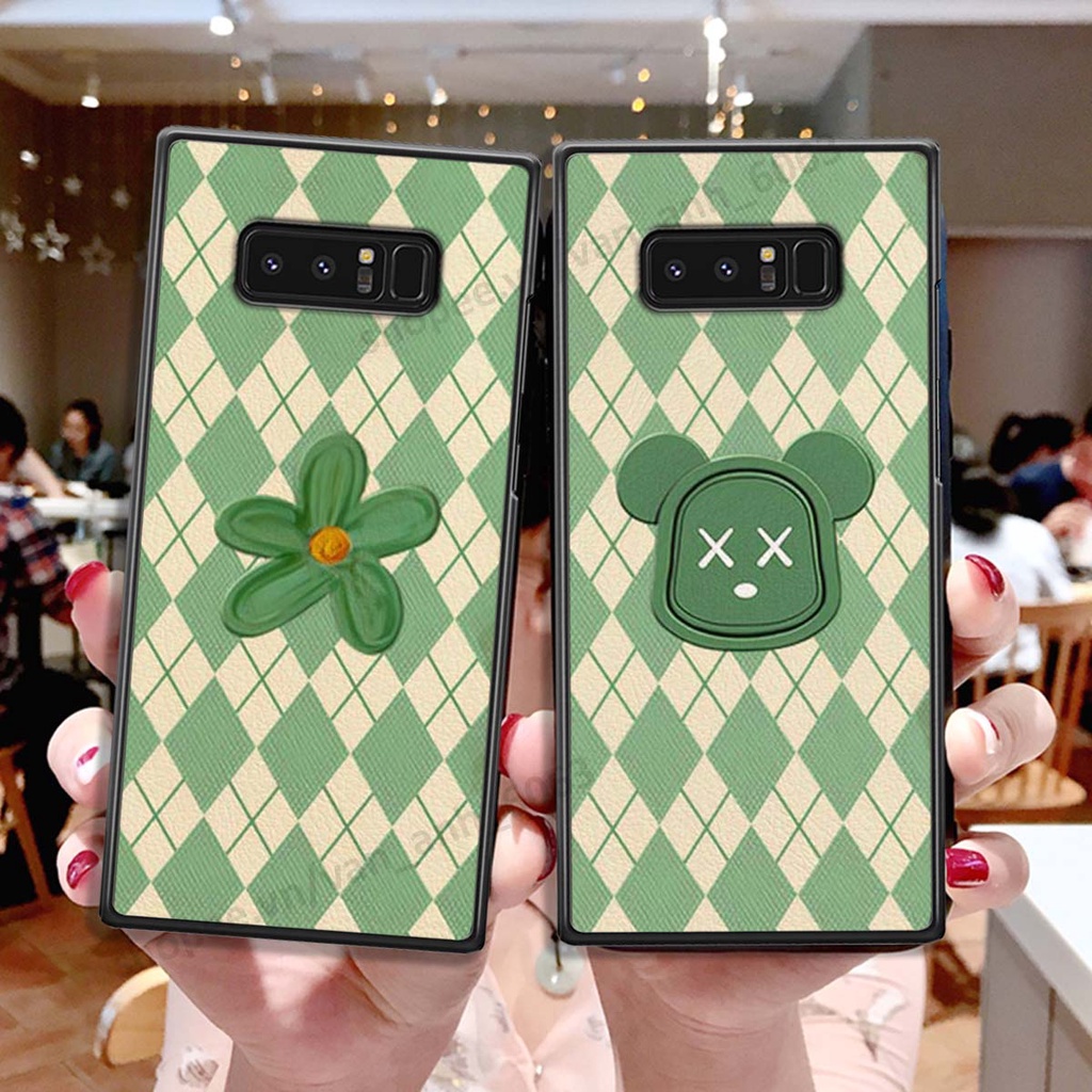 Ốp lưng Samsung Note 8 in hình hoa, gấu rich bear nghệ thuật, thời trang