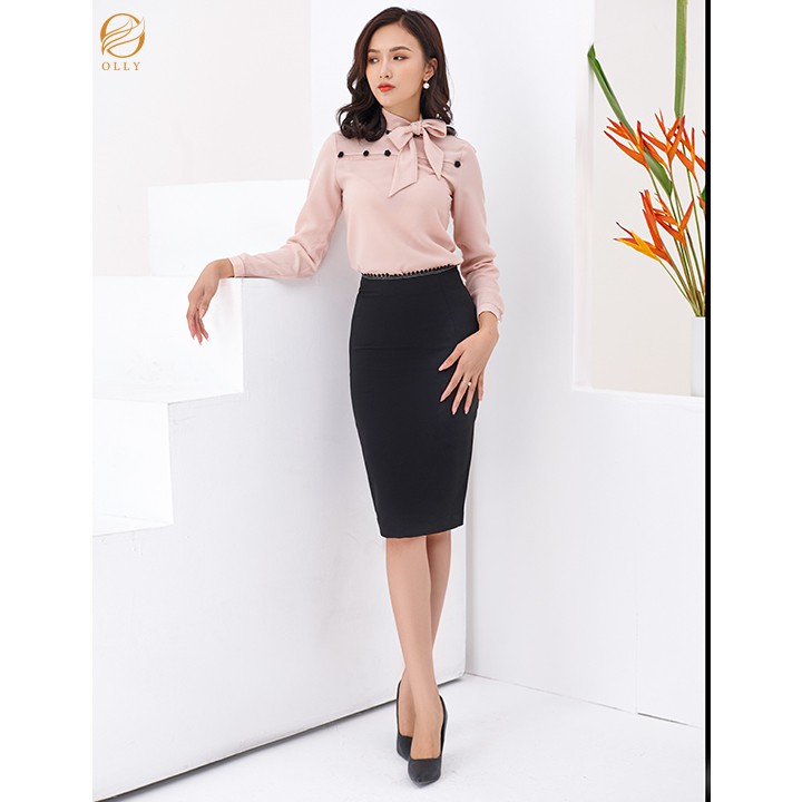 Chân váy cạp ren hai lớp OLLY_OCV19.021 | BigBuy360 - bigbuy360.vn