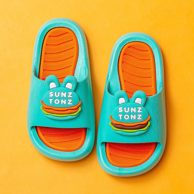 Cho Bé Dép Lê Cho Bé Trai Bé Gái, Dép lê quai ngang Humburger ngộ nghĩnh đáng yêu mềm, chống trơn trượt cho bé BẾ BẾ