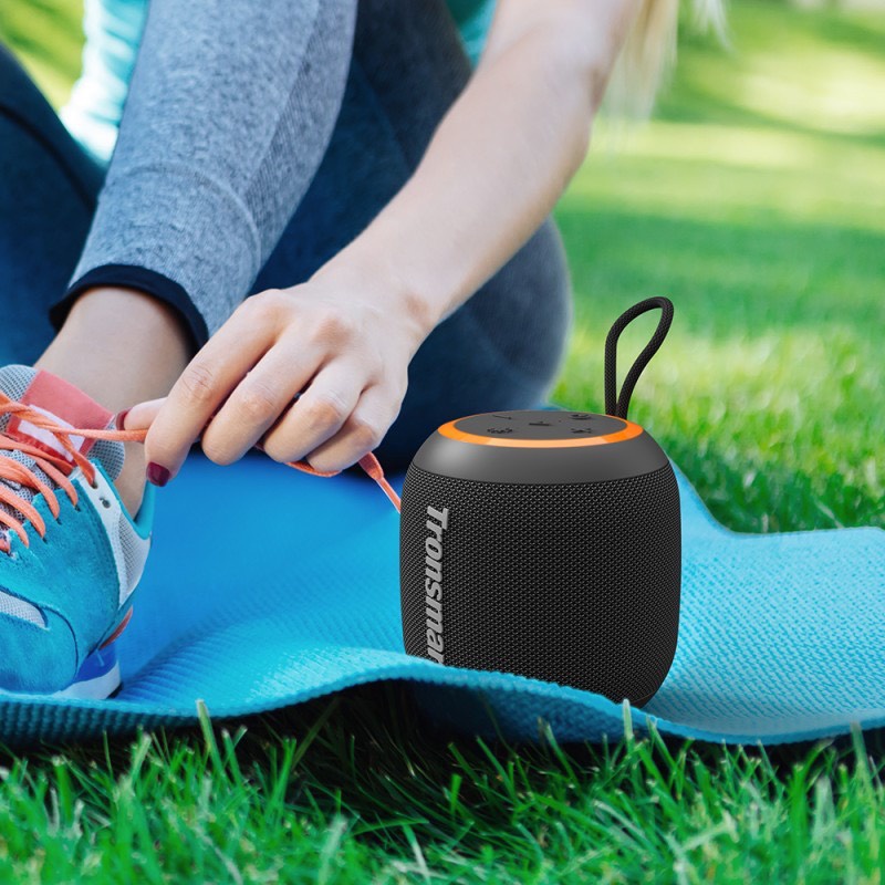 Loa bluetooth 5.3 Tronsmart T7 Mini Loa Di Động công suất 15W, Chống Thấm Nước  IPX7 , Chế Độ Đèn LED ngoài trời