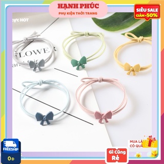 Combo100 dây buộc tóc nơ 💙𝑭𝑹𝑬𝑬𝑺𝑯𝑰𝑷💙 dây cột tóc hàn quốc phong cách xinh xắn co giãn tốt