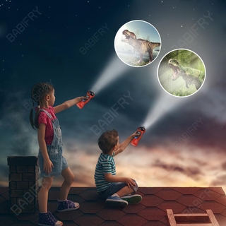 Đèn pin LED đồ chơi chiếu hình khủng long hoạt hình cho trẻ em