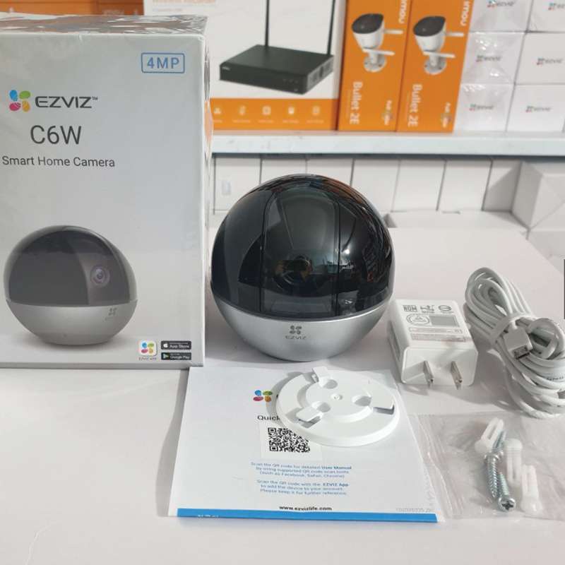 Camera Wifi, camera không dây Ezviz C6W Siêu Nét 4MP 2K AI, quay quét 360 Độ, tự động zoom theo dõi (chính hãng)