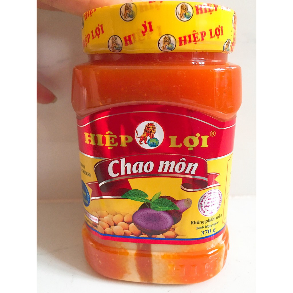 Chao khoai môn/chao môn đậu nành Hiệp Lợi hũ 370g, siêu béo, siêu thơm ngon
