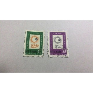 Tem sưu tập Tem CTO Việt Nam năm quốc tế mặt trời tĩnh ( 2 tem )