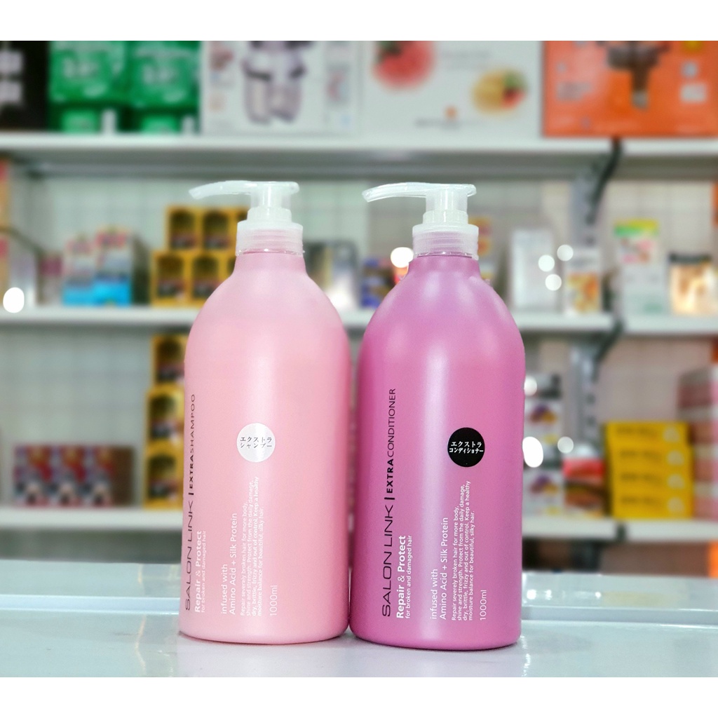 (HÀNG CHÍNH HÃNG)BỘ DẦU GỘI XẢ SALON LINK EXTRA 1000ML NHẬT BẢN (kèm ảnh thật)