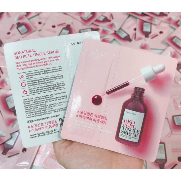 Gói dùng thử tinh chất Red Peel So's Natural Red Peed Tingle Serum 2.5ml