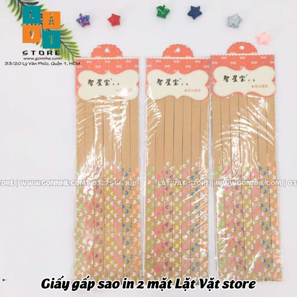 [Mẫu Mới] Giấy gấp sao phát sáng trong đêm bằng huỳnh quang - Origami Light Paper 210 PCS 10 Kiểu