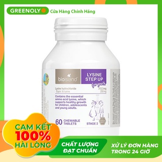 Bio Island Viên Uống Tăng Chiều Cao Cho Trẻ Từ 6 Tuổi Trở Lên Lysine 60 Viên