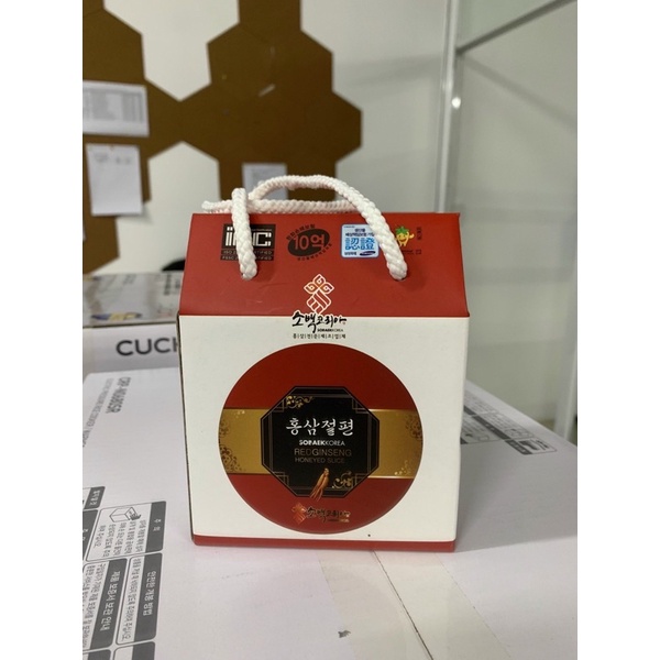 Hồng Sâm Thái Lát Tẩm Mật Ong Nguyên Chất Hàn Quốc Hộp 200gr