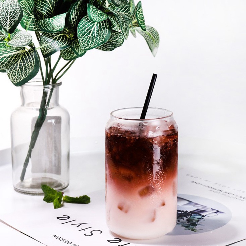 Set 4 Ly Thủy Tinh Uống Nước Trái Cây / Bia / Nước Ép Thiết Kế Đơn Giản Thời Trang