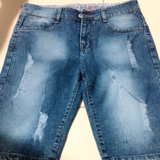 Quần short jean nam