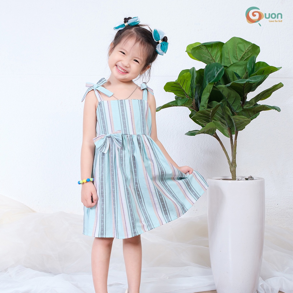 Váy bé gái từ 15 - 36kg vải cotton thoáng mát Styn - GUON
