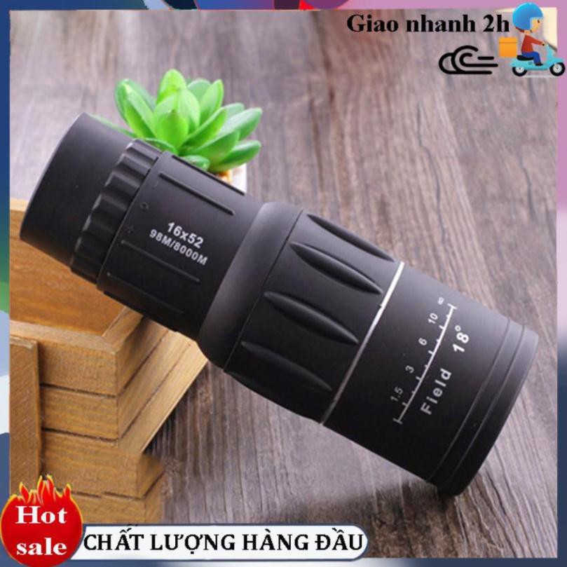 HÀNG CAO CẤP -  Ống nhòm một mắt Bushnell 16x52 siêu nét  hỗ trợ nhìn và chụp ảnh từ xa  tặng kèm phụ kiện  Freeship  - 