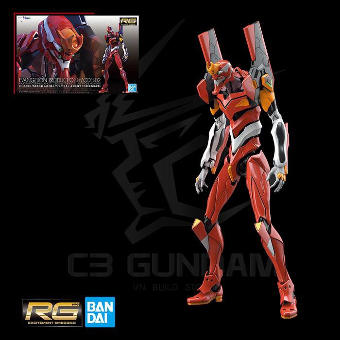 MÔ HÌNH GUNDAM BANDAI RG 1/144 EVANGELION EVA UNIT-02