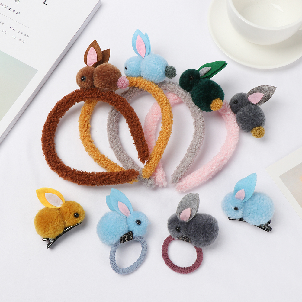 Kẹp tóc/ Băng đô/ Dây buộc tóc đàn hồi nhiều màu sắc tùy chọn xinh xắn dành cho nữ