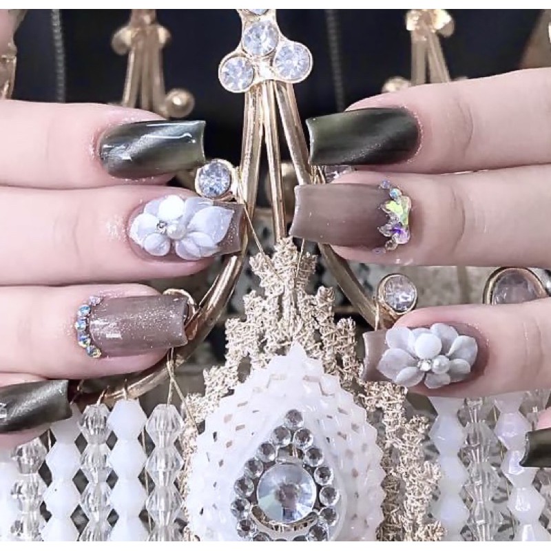 hoa bột nail