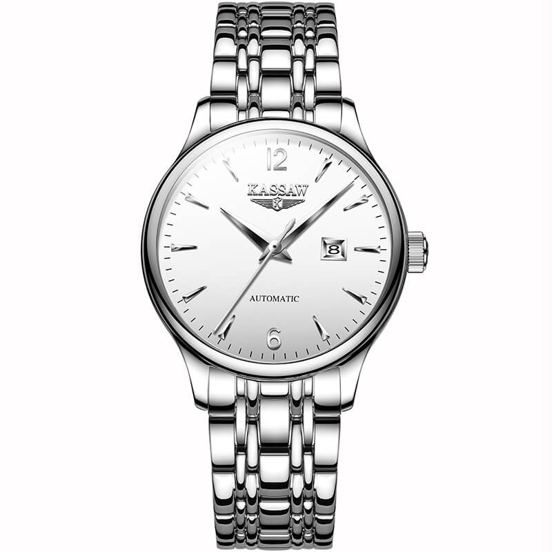 Đồng hồ nữ chính hãng KASSAW K896-7 Kính sapphire ,chống xước,Chống nước ,BH 24 tháng,Máy cơ (Automatic) ,dây kim loại