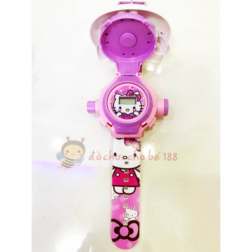 Đồng hồ đeo tay mèo kitty, đoremon chiếu hình (các nhân vật nổi 3D)