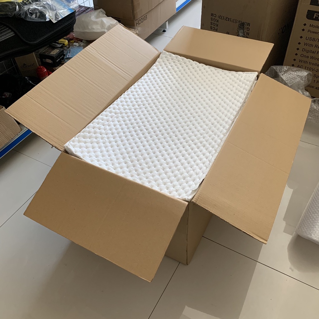 Combo 10 Tấm bông tiêu âm cách âm chống ồn ô tô có keo dán sẵn tiện lợi kích thước 80x50cm dày 10mm