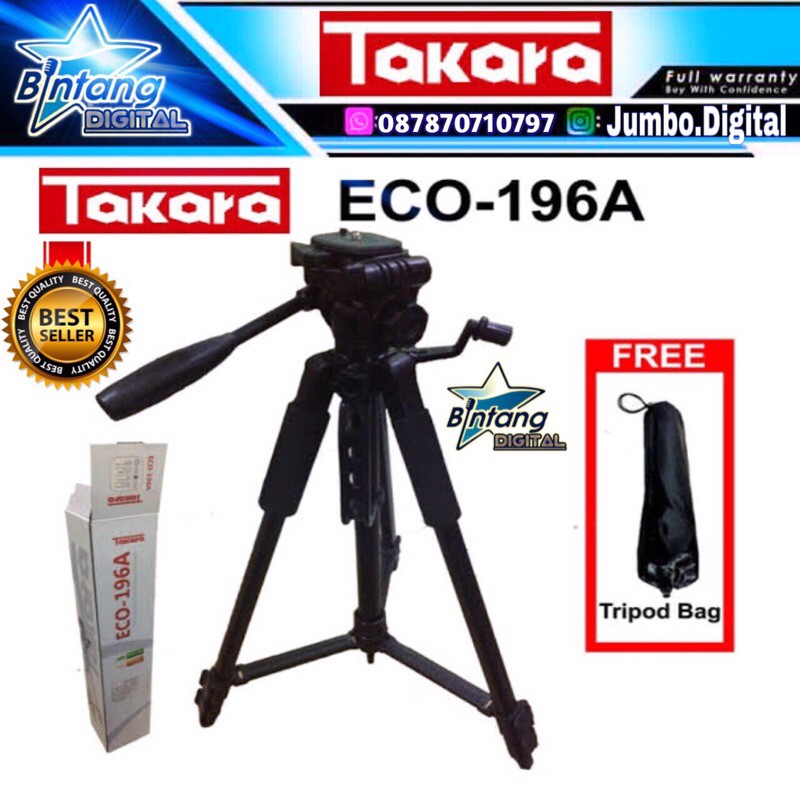 Takara Tripod 196a Cho Điện Thoại Thông Minh Camera Dslr Takara Eco 196a