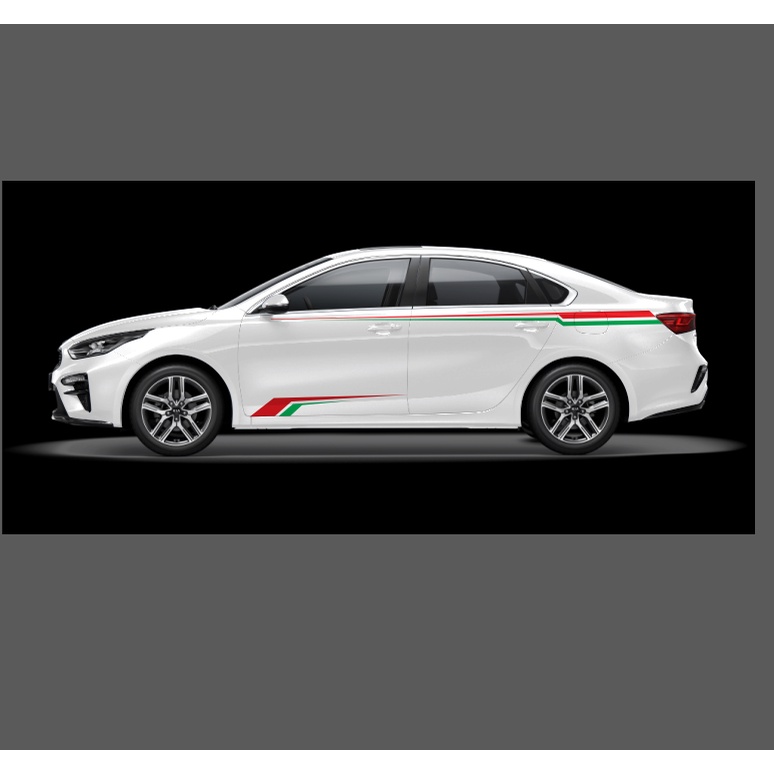 Tem sườn ô tô sedan đơn giản. dán mọi mẫu sedan. xe sáng màu