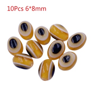 Set 10 hạt xỏ làm đồ trang sức thủ công có lỗ xỏ nhiều mẫu tùy chọn