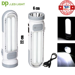 Đèn Pin LED Có Sạc Tích Điện 2 trong 1 Siêu Sáng DP-7102B DP Led thumbnail