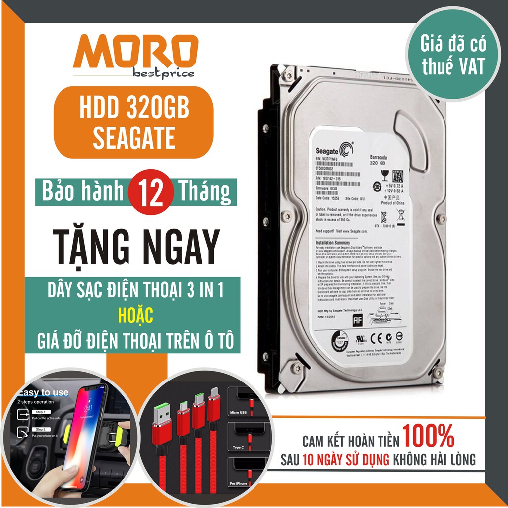 Ổ cứng HDD Seagate|Western 500GB - 1TB - 2TB - 4TB - 6TB (Tháo máy đồng bộ - mới trên 95%) - Bảo hành lỗi 1 đổi 1