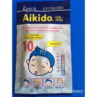 Miếng Dán Hạ Sốt Aikido (hộp 3túi=6miếng)
