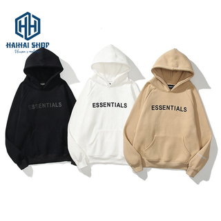 Áo Hoodie Essentials Nam Nữ Form Rộng Khoác Nỉ Sweater Unisex Zip Nhiều Màu Nhiều Size.