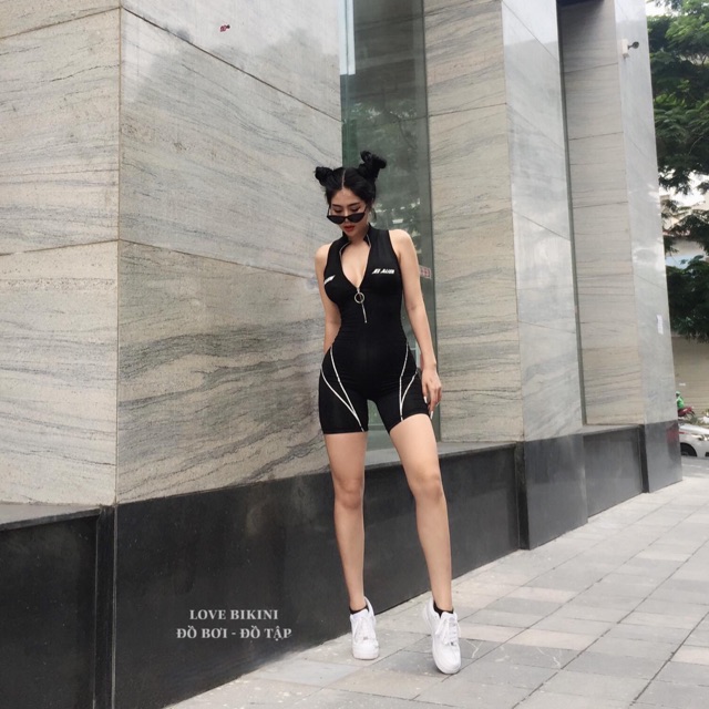 XẢ 🚀 | Ảnh Thật | Bộ tập gym nữ , đồ thể thao nữ liền thân kéo khoá đùi . 2020 Sale 1 Xinh new . ! : 2021 * [ HÀNG ĐẸP ]