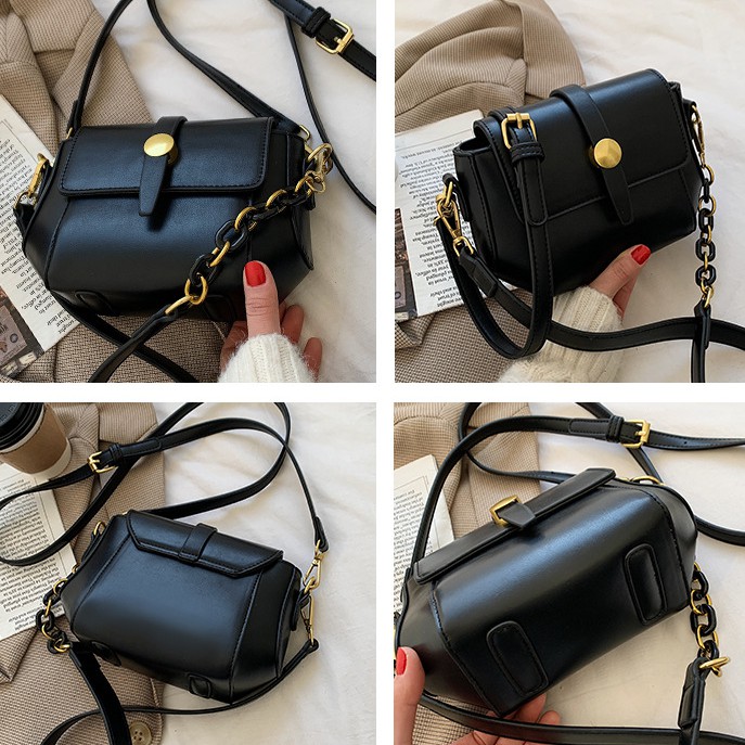 Túi đeo chéo nữ, giỏ đeo chéo thời trang cho nàng, chất liệu da PU cao cấp cực bền dáng Size 21 | BigBuy360 - bigbuy360.vn
