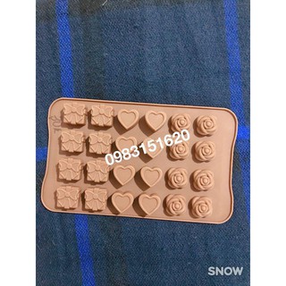Khuôn silicon làm socola handmade