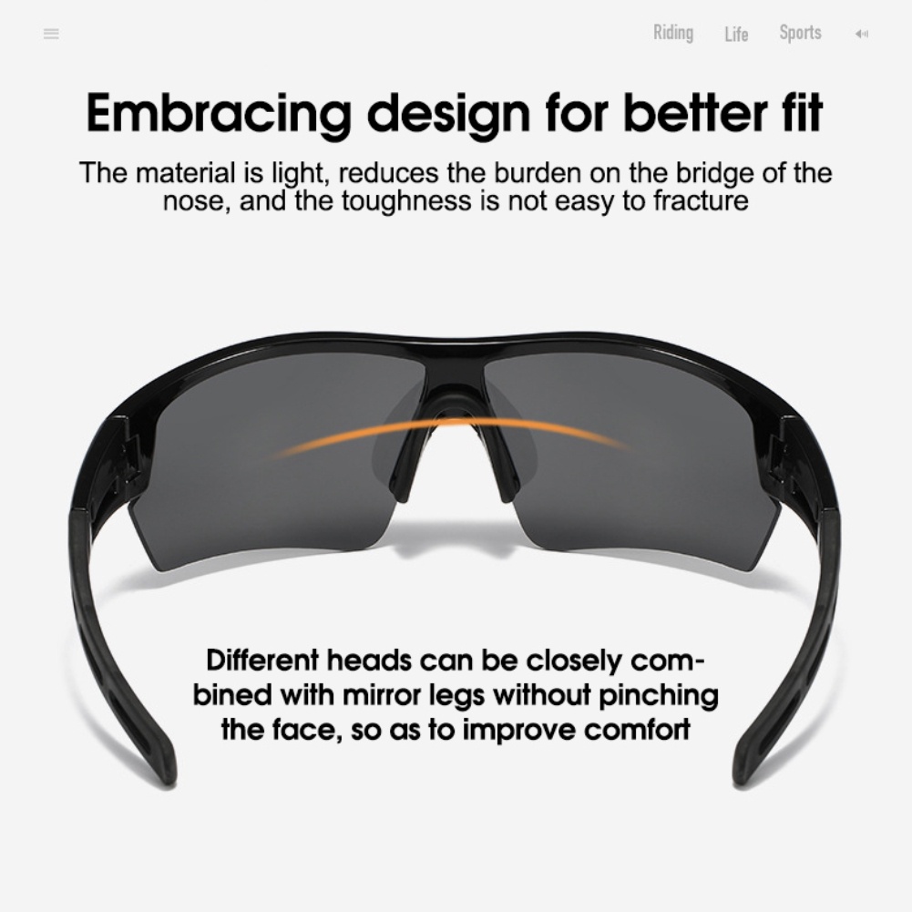 2022 đi xe đạp Ngoài Trời Kính Kính Mát Kính Mát UV 400 Bảo Vệ Kính Phân Cực Xe Đạp Cưỡi Chạy Thể Thao Xe Đạp Sunglasses Goggles cho Nam Giới Phụ Nữ-OW-