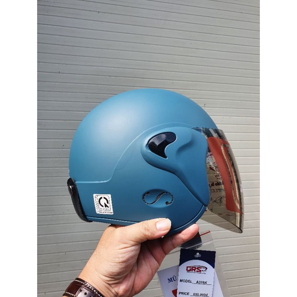 Nón bảo hiểm 3/4 GRS 318 kính an toàn chắc chắn