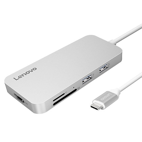 Cáp Type-C -&gt; HDMI + 2 USB (2.0/3.0) + TF + SD Lenovo C107-sl , C107-gy , Cáp chuyển đổi từ Type C sang HDMI USB thẻ nho