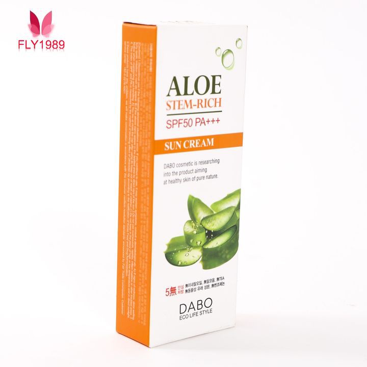 Kem Chống Nắng Dưỡng Da Lô Hội DABO ALOE STEM RICH 70ml