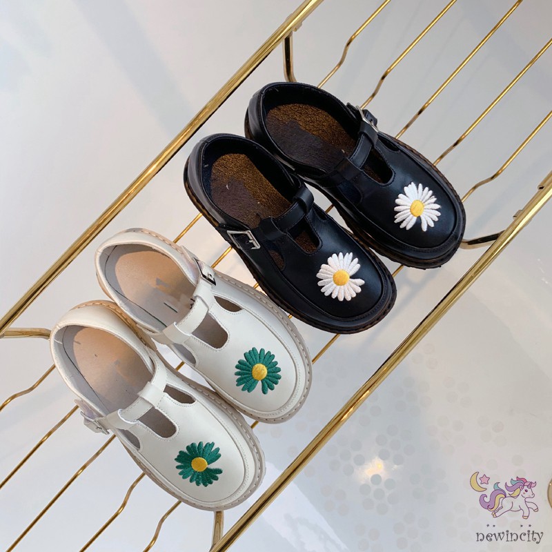 Giày Búp Bê Đính Hoa Cúc Xinh Xắn Dành Cho Bé Gái