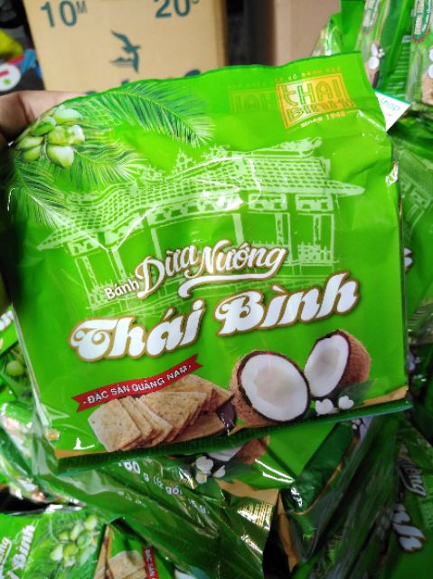 (Date mới)Bánh dừa nướng Thái Bình 180g - Đặc sản Quảng Nam