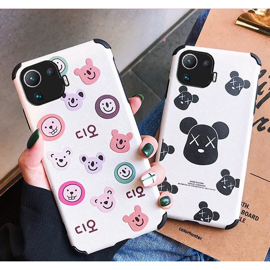 Ốp Lưng Iphone IMD Chống Sốc Bo Góc Kaws và Emoji 6/6plus/6s/6splus/7/7plus/8/8plus/x/xr/xs/11/12/pro/max/plus/promax