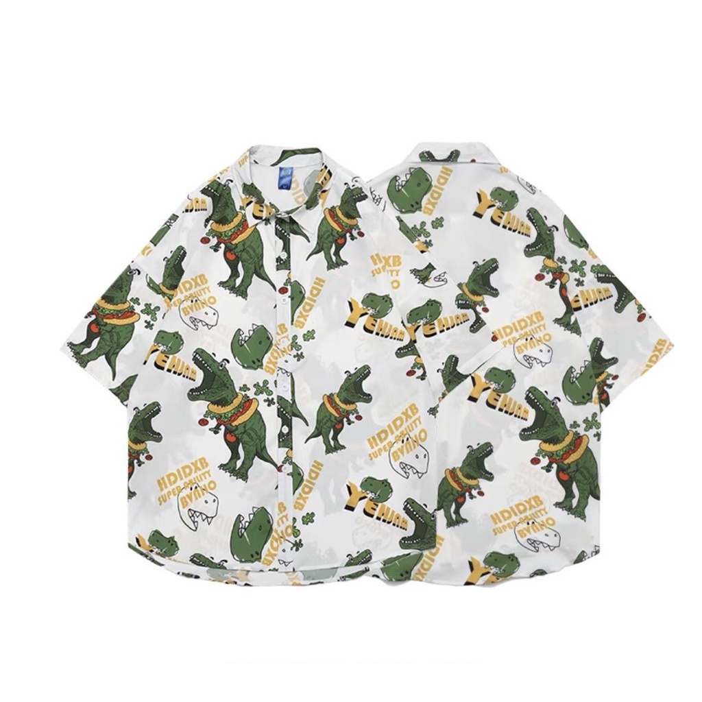 Áo sơ mi form rộng unisex nam nữ vải lụa, OVERSIZE vải không nhăn