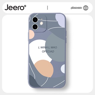 Ốp lưng JEERO mềm chống bẩn dễ thương đẹp độc lạ Cho iPhone 14 13 12 11 Pro Max SE 2020 X XR XS 8 7 ip 6S 6 Plus HFF712