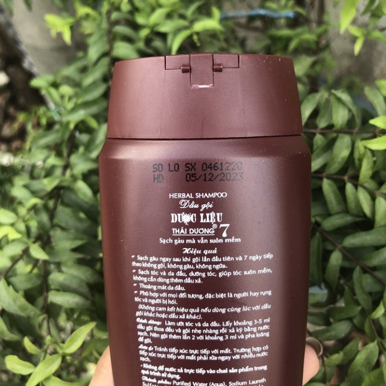 [G02] Dầu Gội Dược Liệu Thái Dương 7 Chai 200ml S008