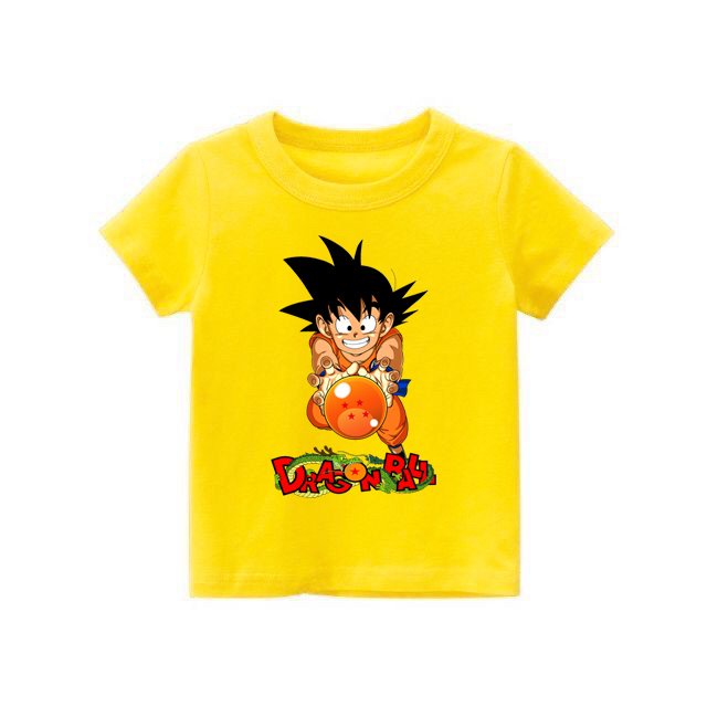 Áo thun bé trai kiểu songoku dragonball