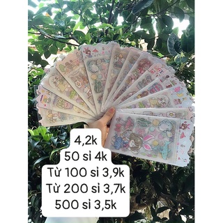 Sticker nhũ 4 tấm
